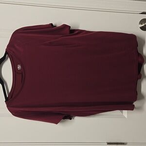 Athletic burgundy shirt
